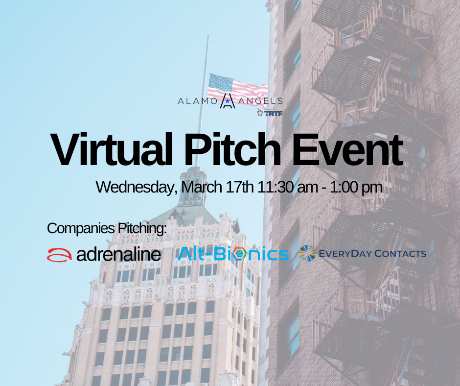 Alamo Angels March Pitch Event
